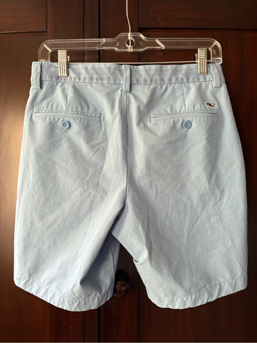 TWO PAIR Vineyard Vines Bright Blue and Light Blue Flat Front Shorts - Picture 8 of 9